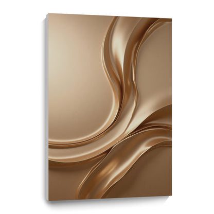 Light brown wall sculpture, 3D wooden wall art, simple wall-mounted home decoration.