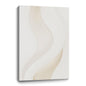Beige and white wall sculptures, 3D wooden wall art, simple wall-mounted home decoration.