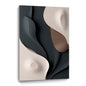 Beige and Brown Black Wall Sculptures, 3D Wood Wall Art, Minimalist Wall Hanging Home Decor