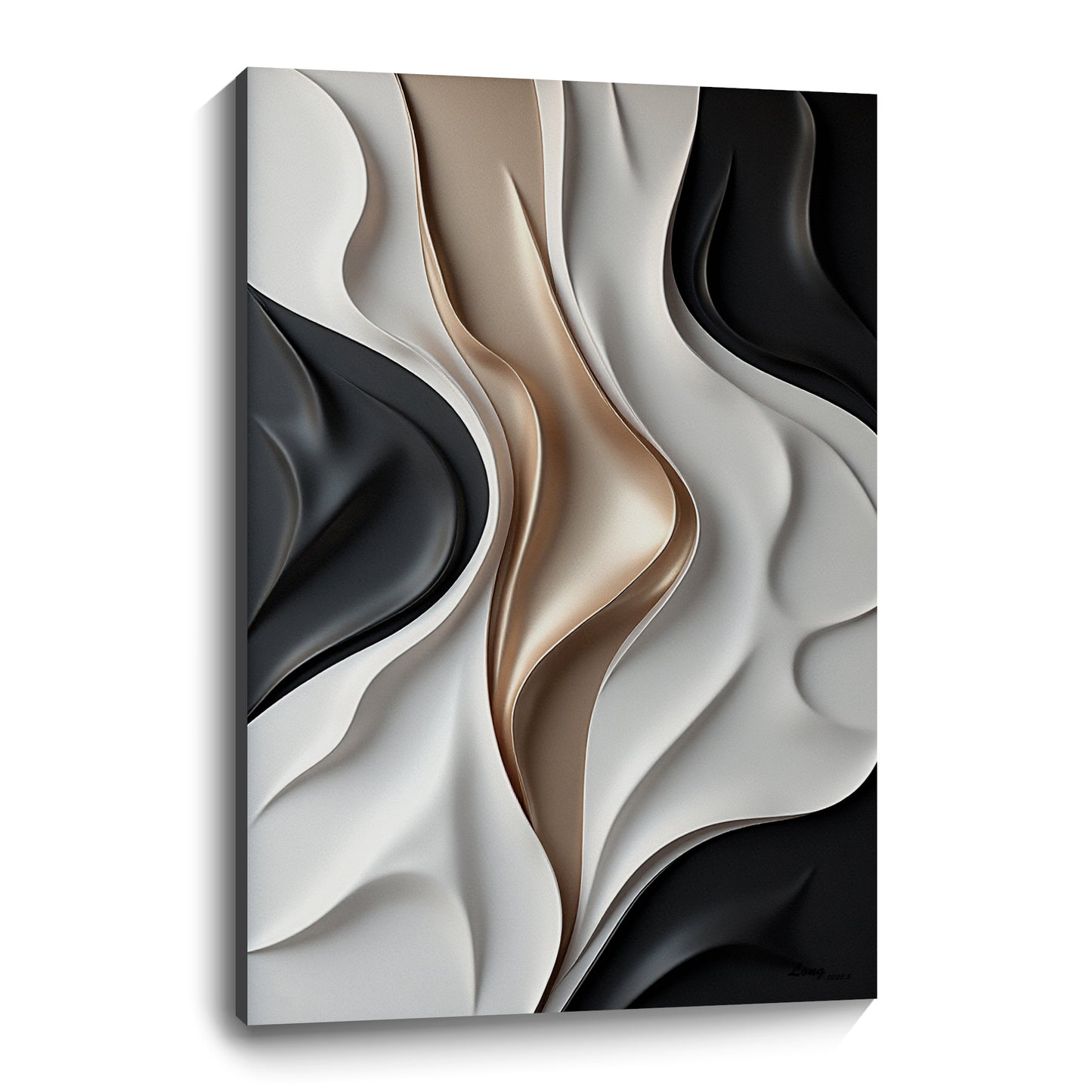 Gray, black and brown wall sculptures, 3D wooden wall art, simple wall decoration.