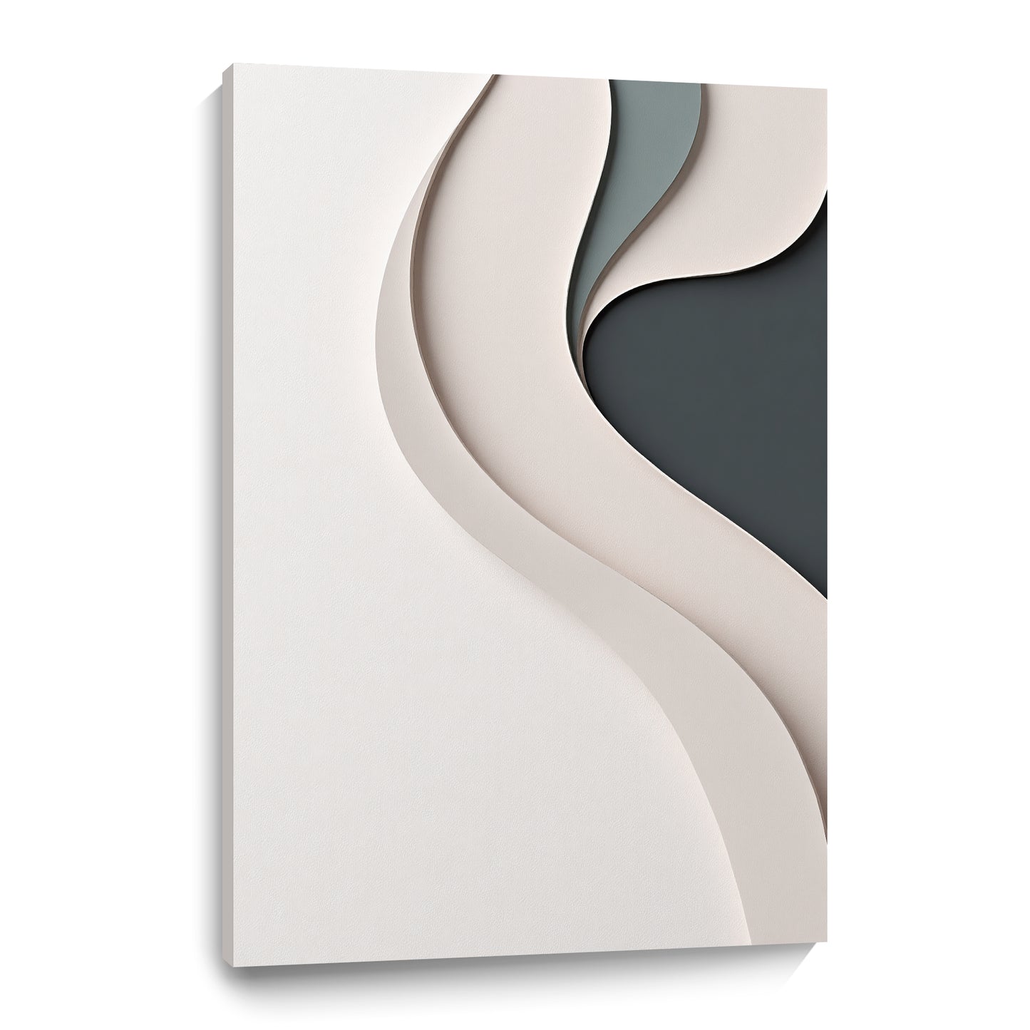 Beige, black, and dark greenWall Sculptures, 3D Wood Wall Art, Minimalist Wall Hanging Home Decor
