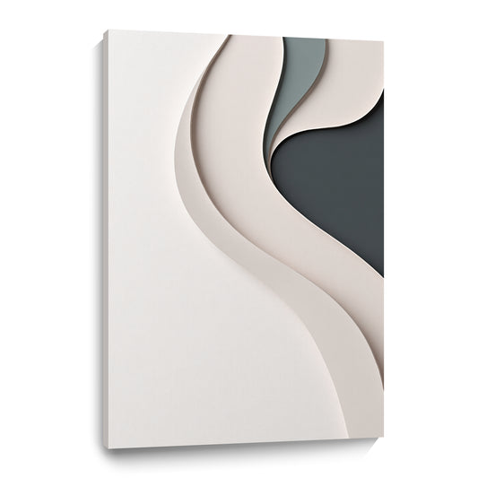 Beige, black, and dark greenWall Sculptures, 3D Wood Wall Art, Minimalist Wall Hanging Home Decor