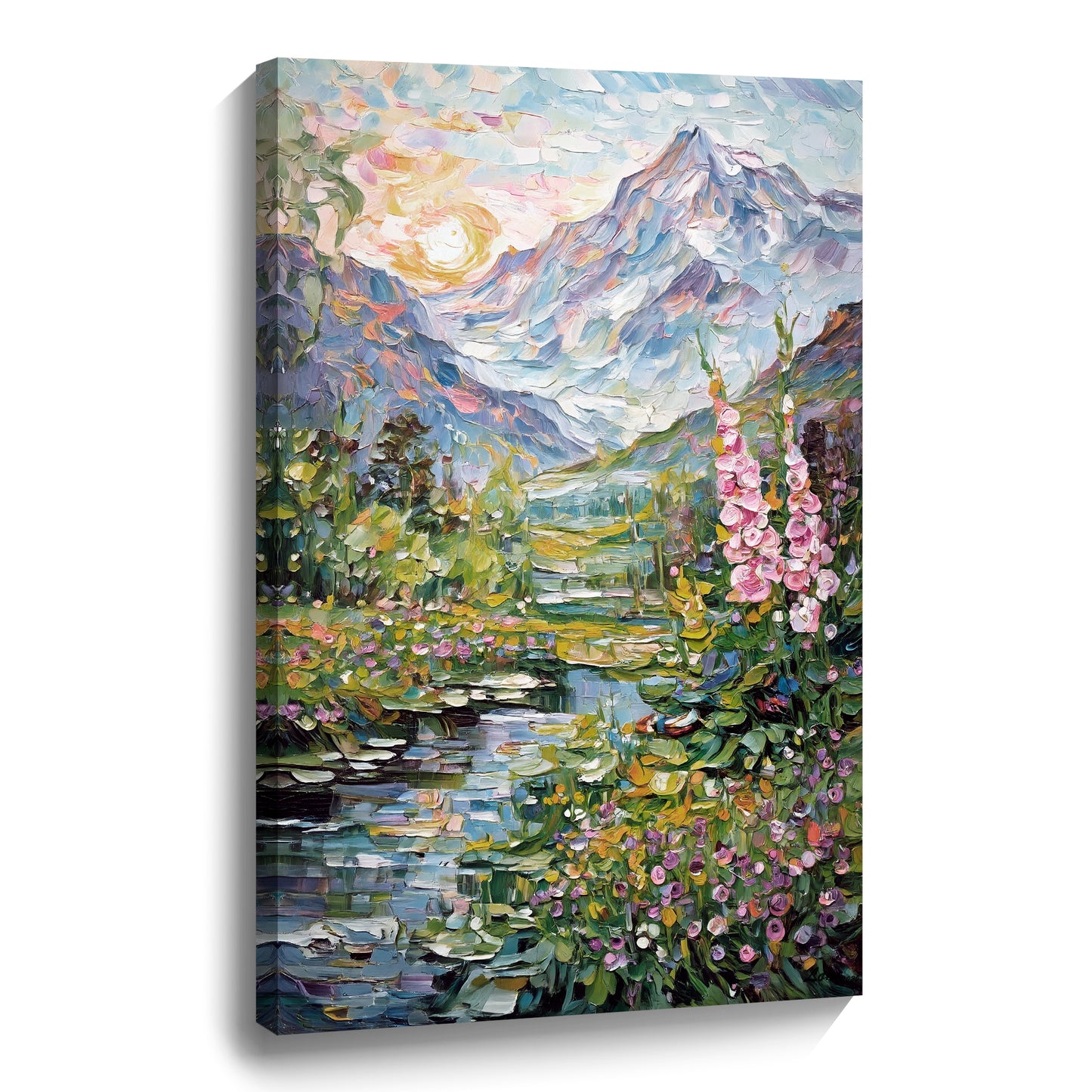 Modern abstract wall art, hand-painted oil painting