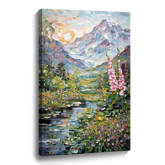 Modern abstract wall art, hand-painted oil painting