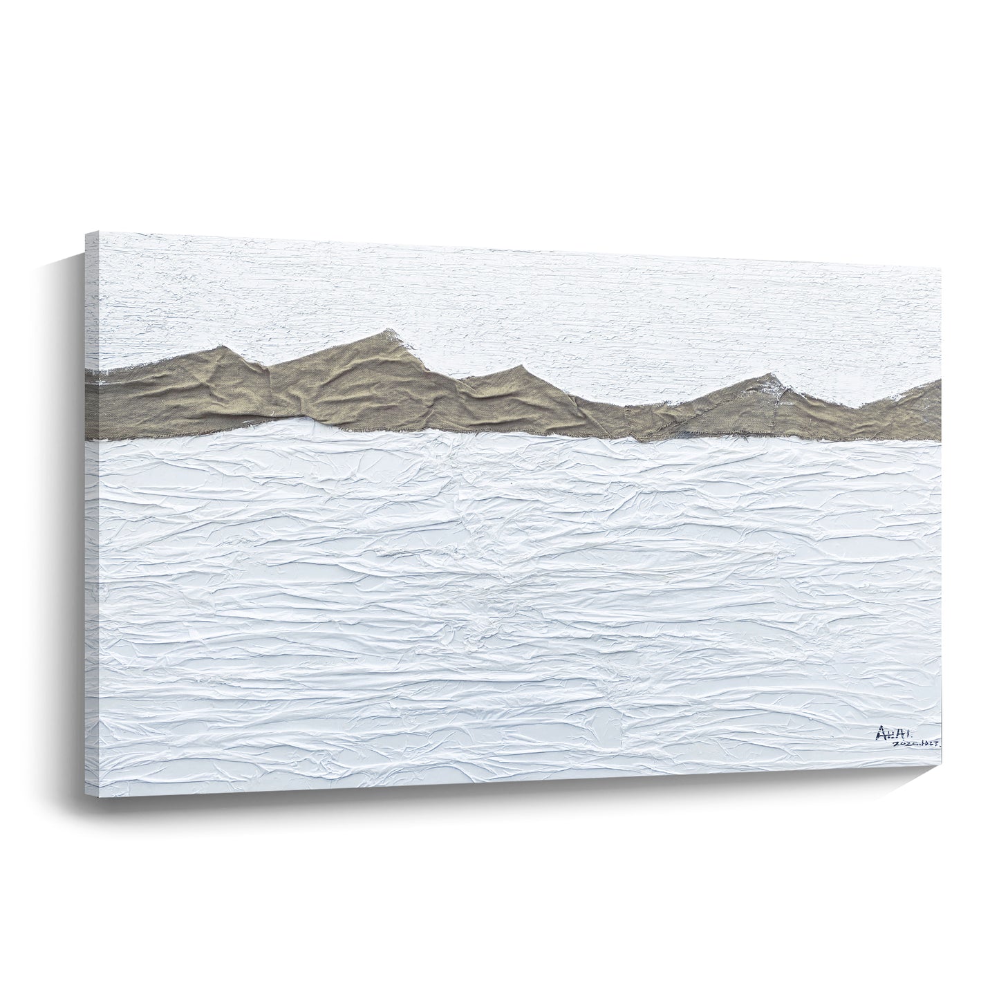 Banner modern abstract wall art, hand-painted oil painting