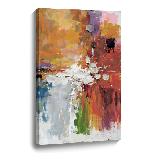 Modern abstract wall art, hand-painted oil painting