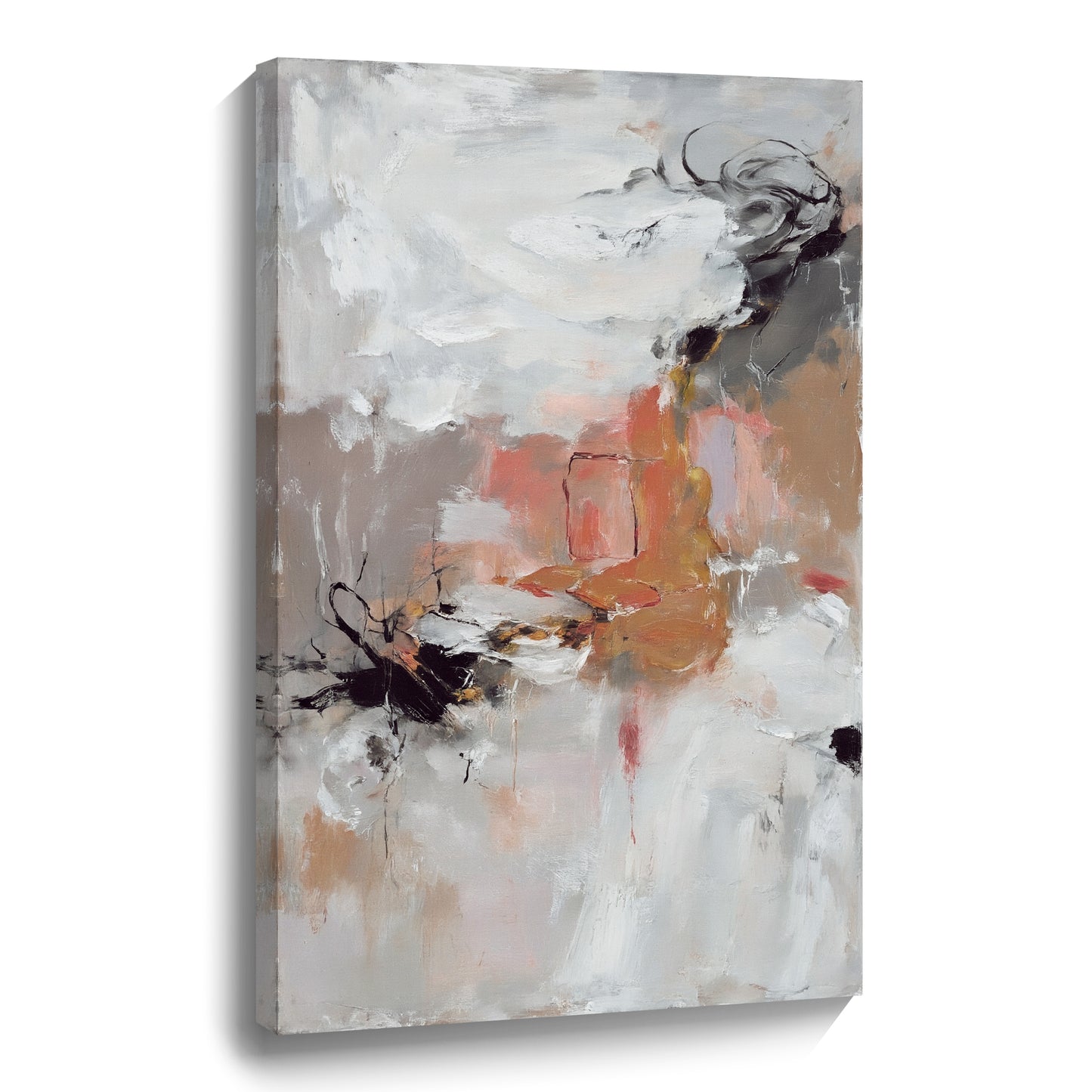 Modern abstract wall art, hand-painted oil painting