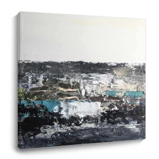 Modern abstract wall art, hand-painted oil painting