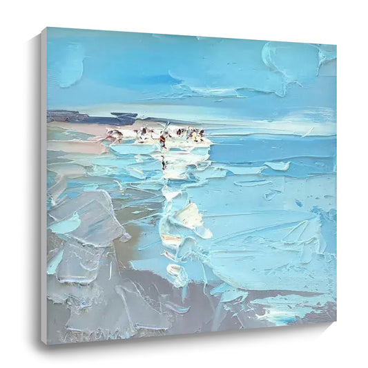 Modern abstract wall art, hand-painted oil painting