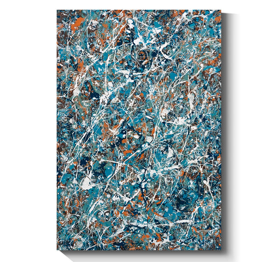Modern abstract wall art, hand-painted oil painting