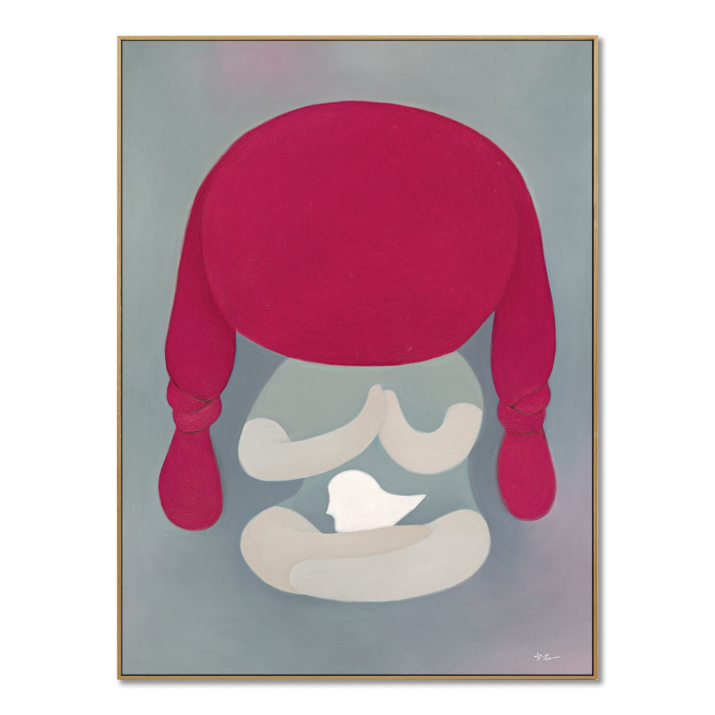 "Red Child"hand-stretched canvas framed prints