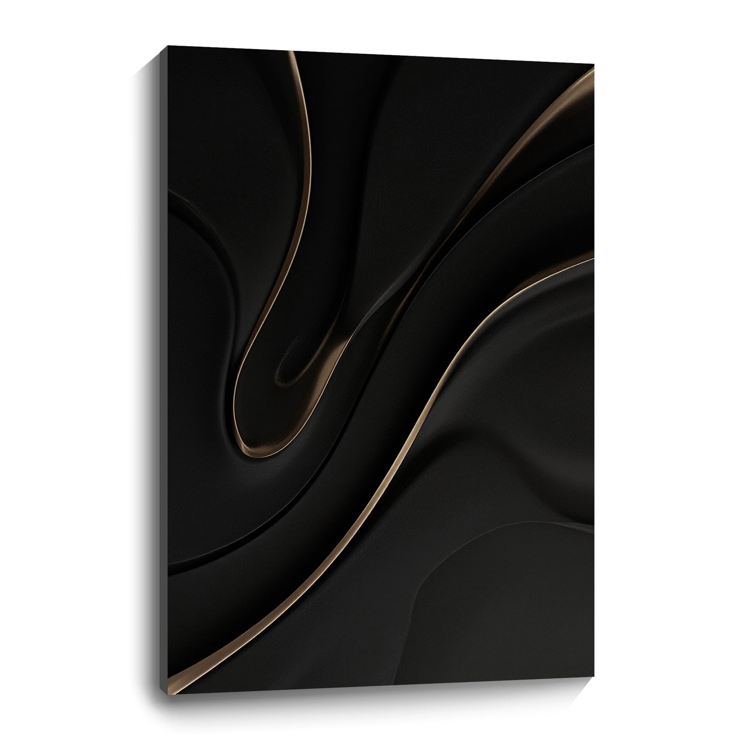 Black wall sculpture, 3D wooden wall art, simple wall decoration.