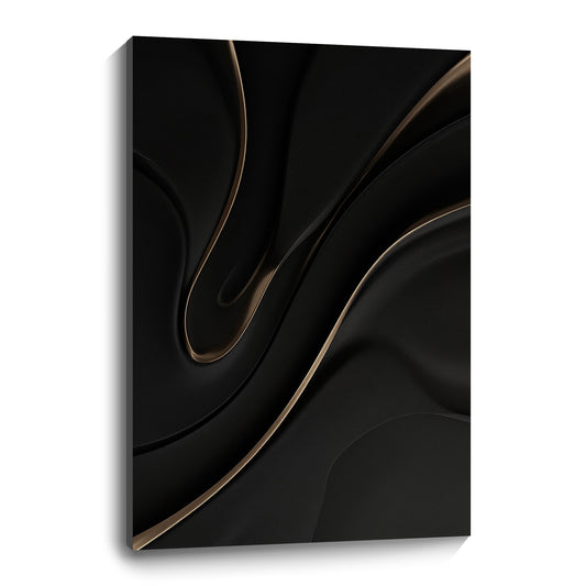 Black wall sculpture, 3D wooden wall art, simple wall decoration.
