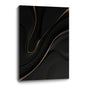 Black wall sculpture, 3D wooden wall art, simple wall decoration.