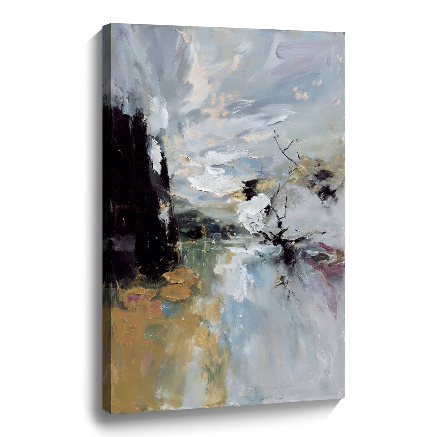 Modern abstract wall art, hand-painted oil painting