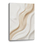 Beige and white wall sculptures, 3D wooden wall art, simple wall-mounted home decoration.