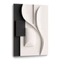 Beige and black Wall Sculptures, 3D Wood Wall Art, Minimalist Wall Hanging Home Decor