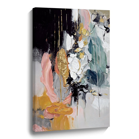 Modern abstract wall art, hand-painted oil painting