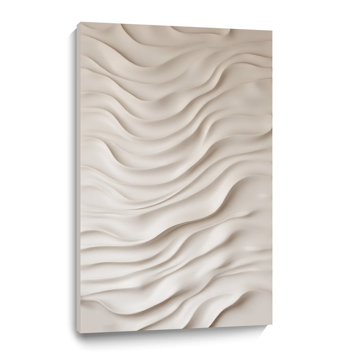 Beige Wall Sculptures, 3D Wood Wall Art, Minimalist Wall Hanging Home Decor