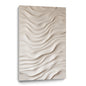 Beige Wall Sculptures, 3D Wood Wall Art, Minimalist Wall Hanging Home Decor