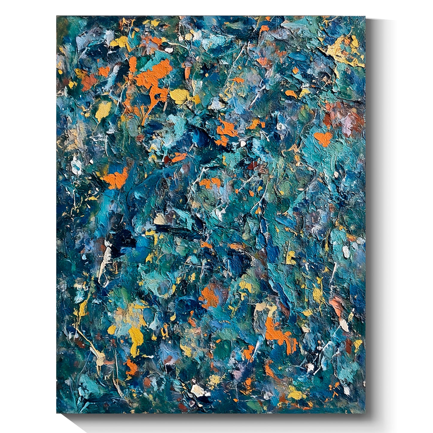 Modern abstract wall art, hand-painted oil painting