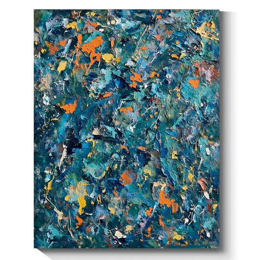 Modern abstract wall art, hand-painted oil painting
