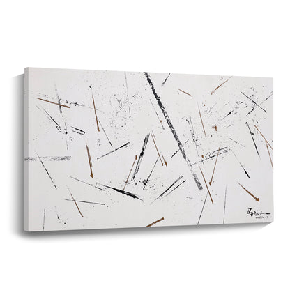 Banner modern abstract wall art, hand-painted oil painting