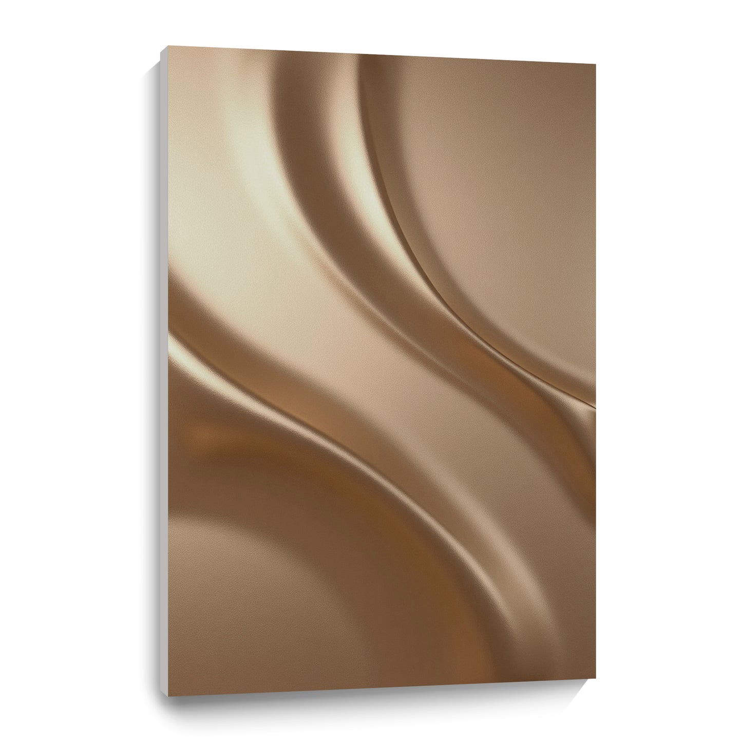 Light brown wall sculpture, 3D wooden wall art, simple wall-mounted home decoration.