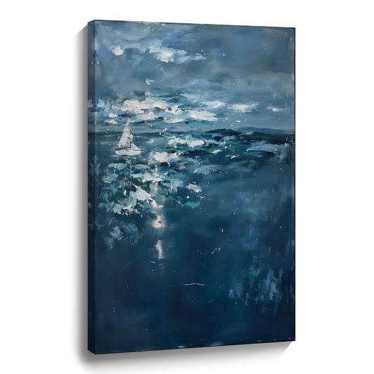 Modern abstract wall art, hand-painted oil painting