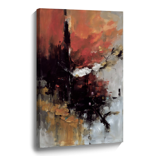 Modern abstract wall art, hand-painted oil painting