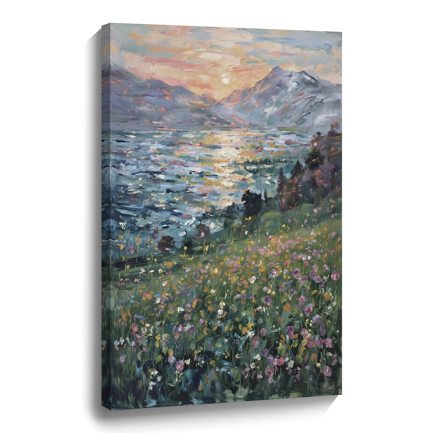 Modern abstract wall art, hand-painted oil painting