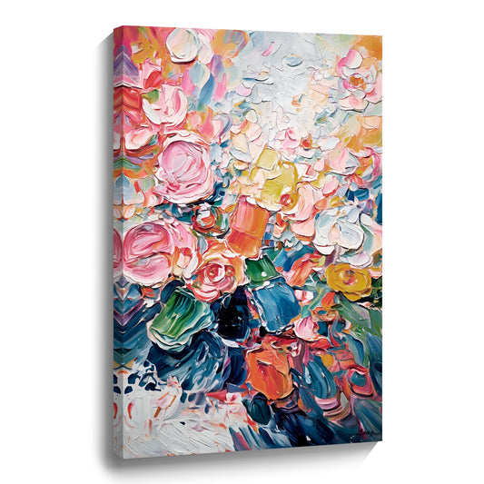 Modern abstract wall art, hand-painted oil painting