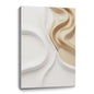 Beige and white wall sculptures, 3D wooden wall art, simple wall-mounted home decoration.