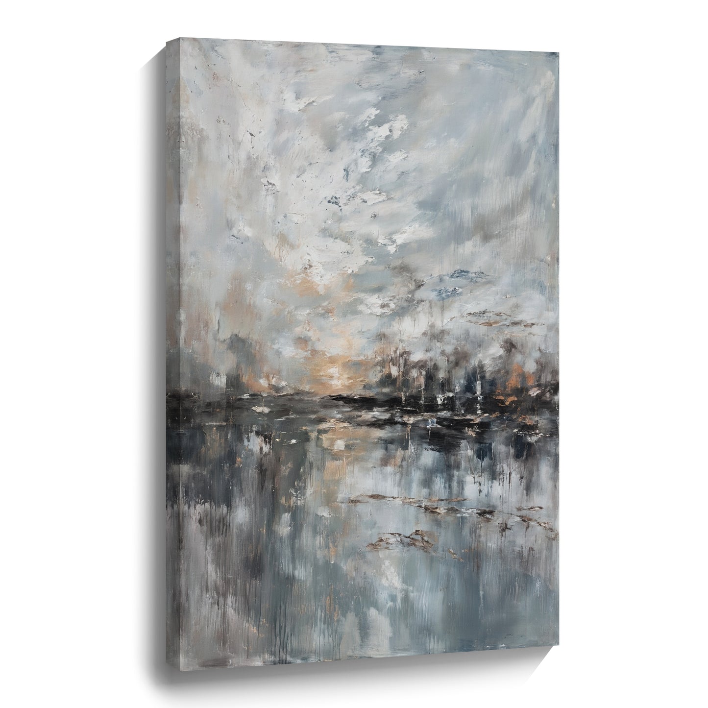 Modern abstract wall art, hand-painted oil painting