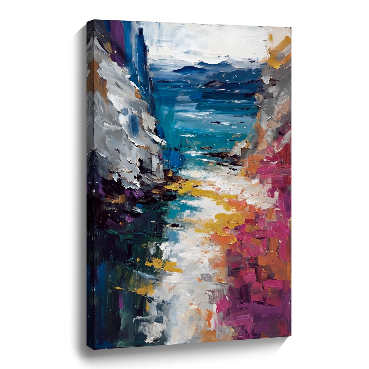 Modern abstract wall art, hand-painted oil painting