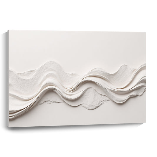 Beige Wall Sculptures, 3D Wood Wall Art, Minimalist Wall Hanging Home Decor