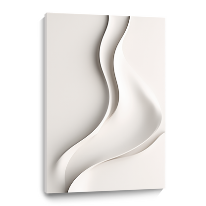"flow"Beige Wall Sculpture 3D Wood Wall Art