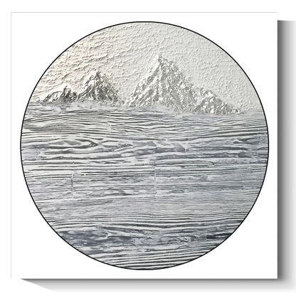 New Chinese style texture hand-painted oil painting