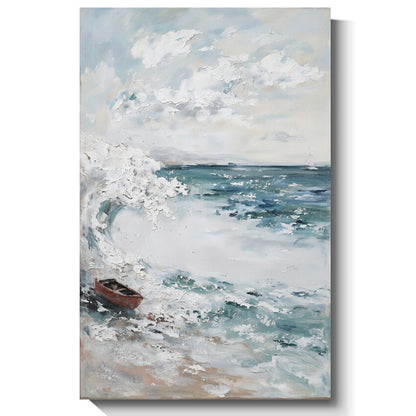 Modern abstract wall art, hand-painted oil painting