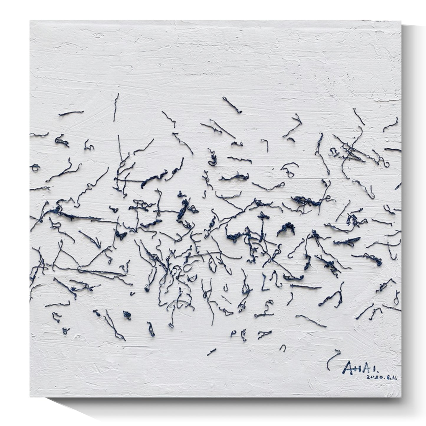 Modern abstract wall art, hand-painted oil painting