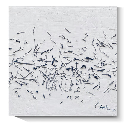 Modern abstract wall art, hand-painted oil painting