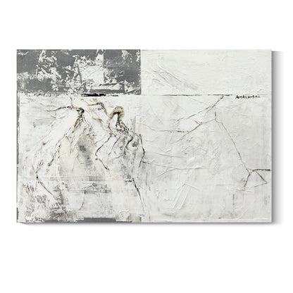 Banner modern abstract wall art, hand-painted oil painting