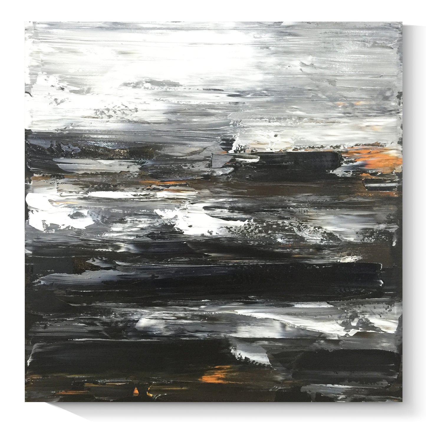 Black texture painting