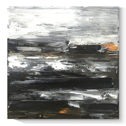 Black texture painting