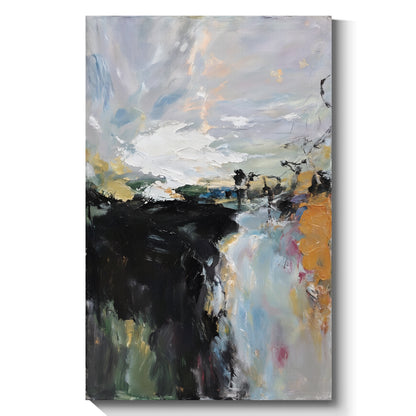 Modern abstract wall art, hand-painted oil painting