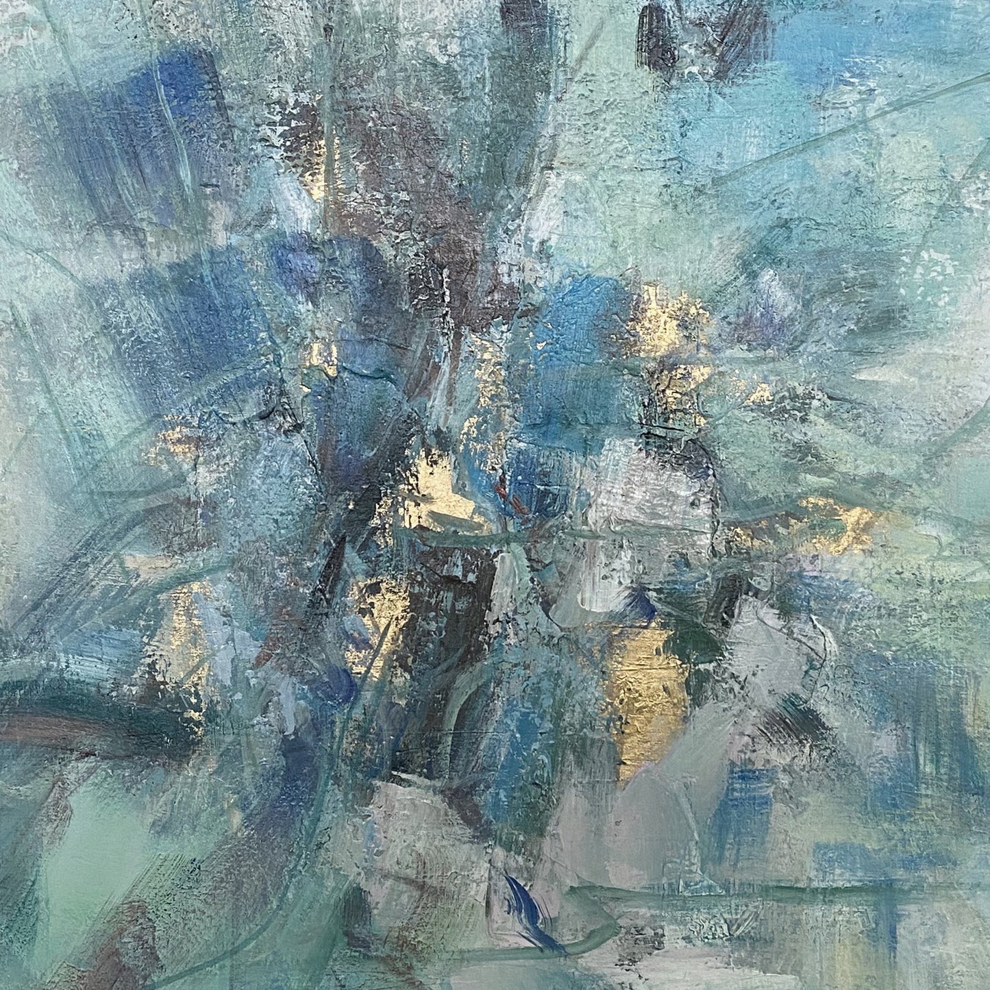 Modern abstract wall art, hand-painted oil painting