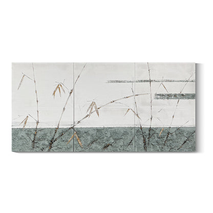 Banner modern abstract wall art, hand-painted oil painting