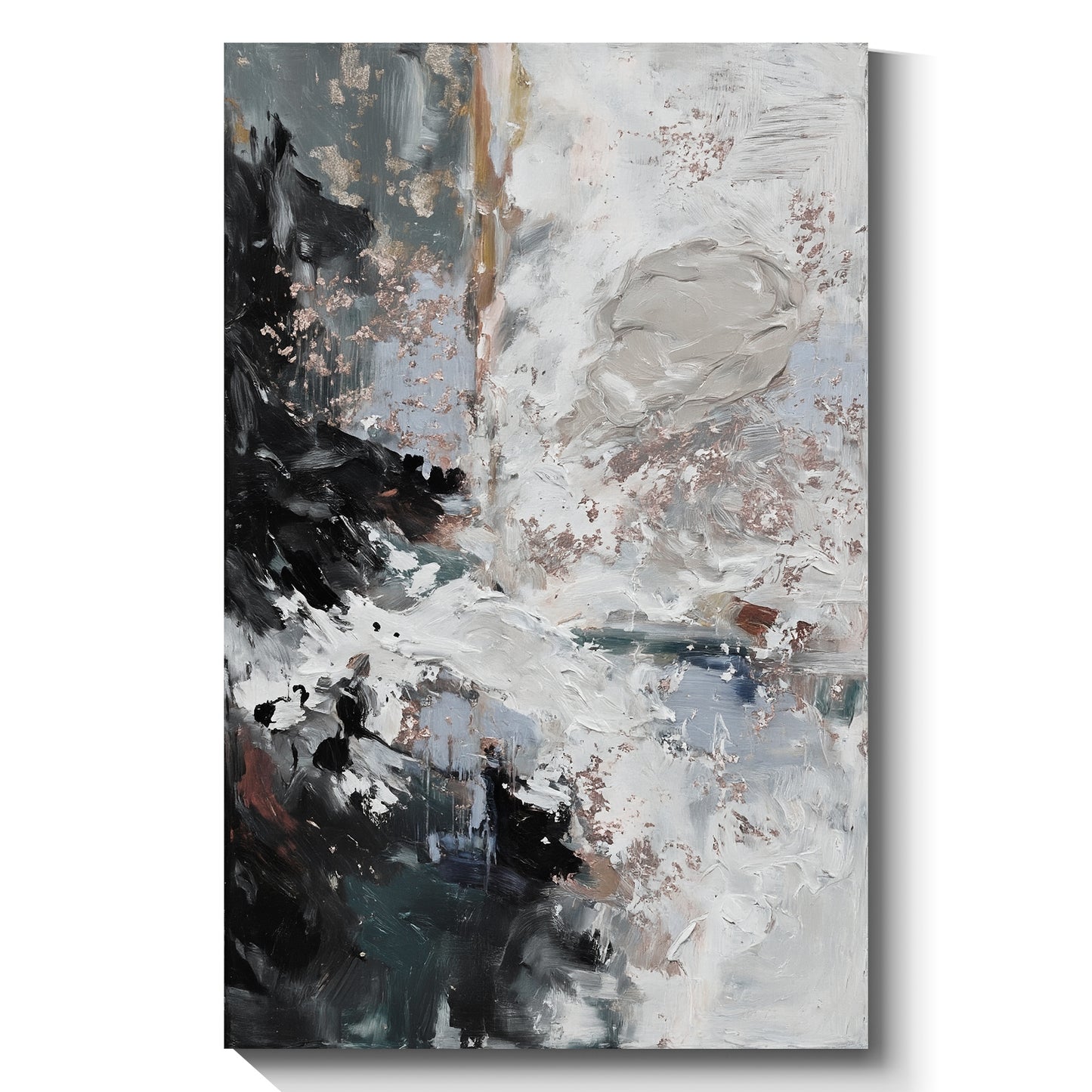 Modern abstract wall art, hand-painted oil painting