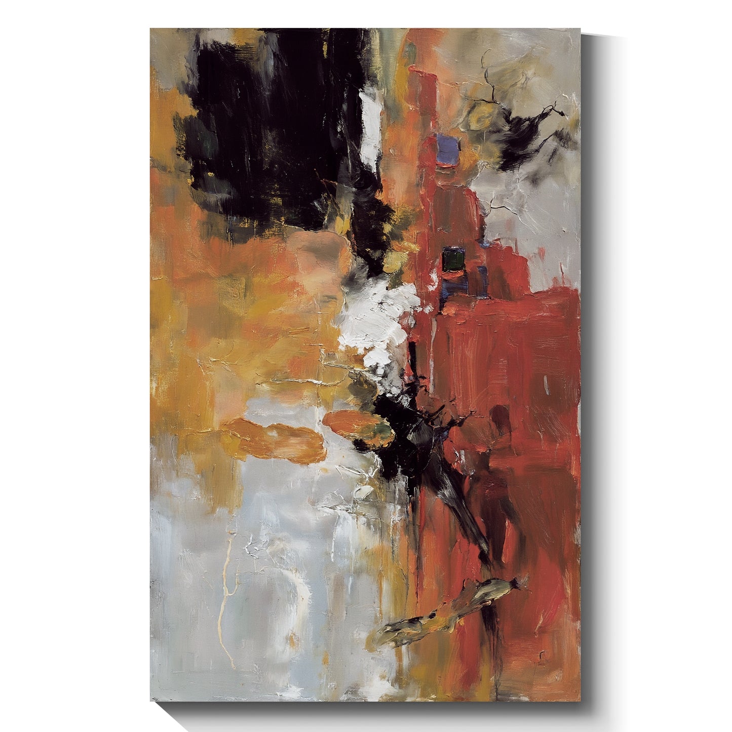 Modern abstract wall art, hand-painted oil painting