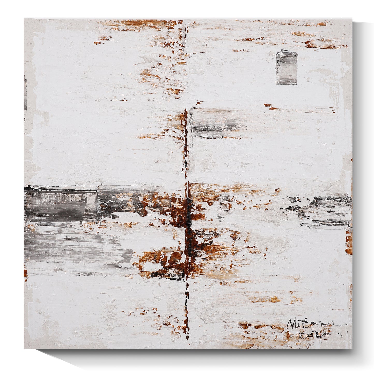 Modern abstract wall art, hand-painted oil painting